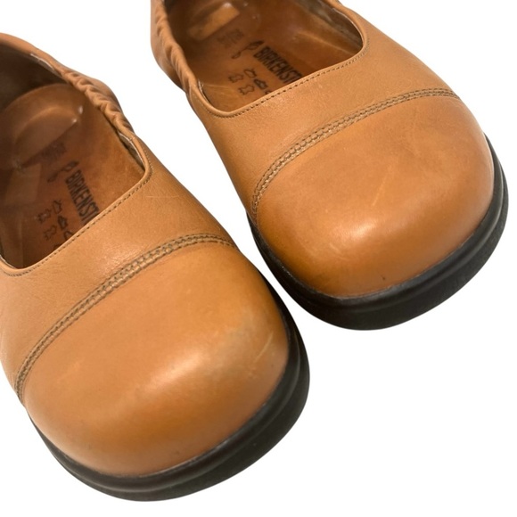 Birkenstock Footprints Brown Tan Leather Slip On Comfort Shoes Women’s 36.5 - Picture 5 of 14